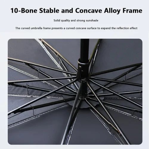 Foldable Car Windshield Sun Shade Umbrella – UV Protection Heat Blocker Sunshade for Cars Interior Protection