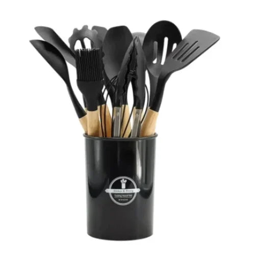 12 Pieces Silicone Utensils Set – Non-Stick Kitchen Cooking Tools