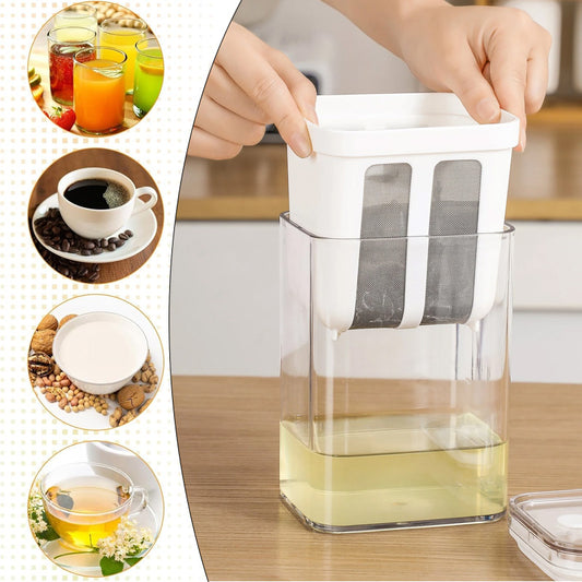 Greek Yogurt Maker 1100ml with Lid | Homemade Yogurt Strainer