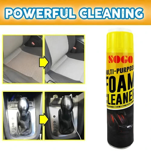 Sogo Multi-Purpose Foam Cleaner Spray | Car Interior, Sofa, Carpet & Kitchen Stain Remover