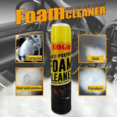 Sogo Multi-Purpose Foam Cleaner Spray | Car Interior, Sofa, Carpet & Kitchen Stain Remover