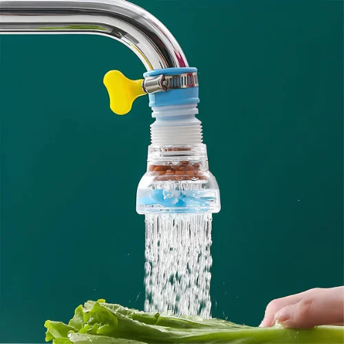 360° Flexible Faucet Splash Filter – Water Saving Tap Extension Nozzle