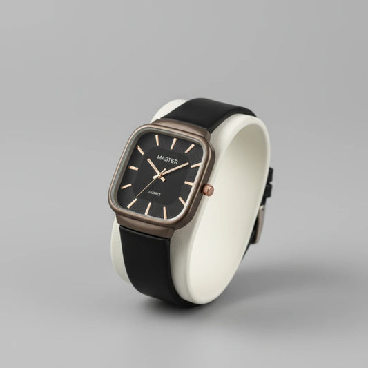Master Quartz Square Dial Wrist Watch
