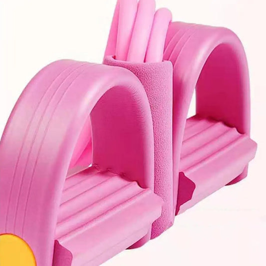 Portable 4 Tube Tummy Trimmer Pedal Resistance Band – Home Gym Fitness Equipment for Men & Women