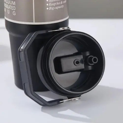 Vacuum Insulated Water Bottle – Stainless Steel Travel Mug, Leakproof Coffee Tumbler for Hot & Cold Drinks