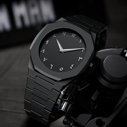 Luxury Waterproof Arabic Dial Watch – Classic Style with Modern Durability