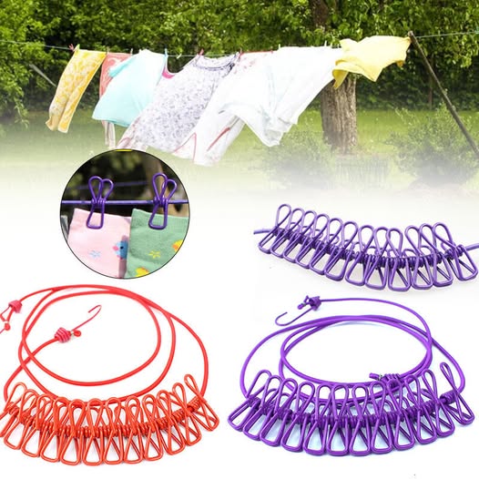 Multi-Functional Portable Clothes Drying Rope – Adjustable & Durable