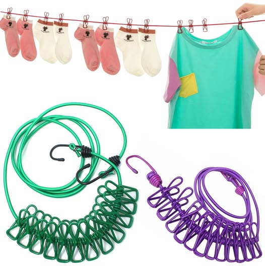 Multi-Functional Portable Clothes Drying Rope – Adjustable & Durable