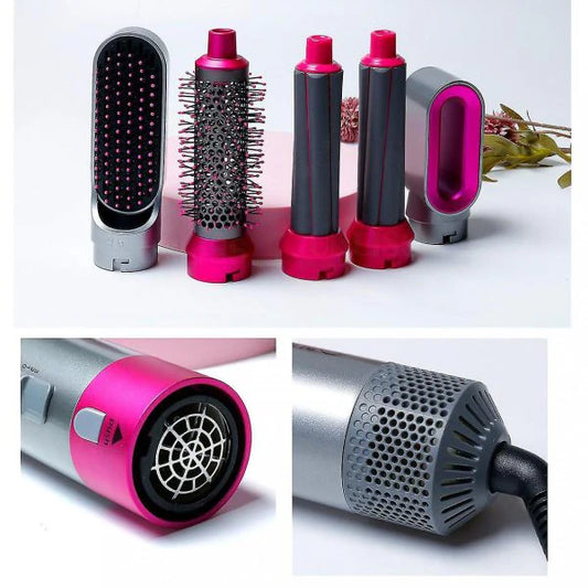 5-in-1 Electric Hair Styling Kit – Hair Dryer, Curling & Hot Air Brush