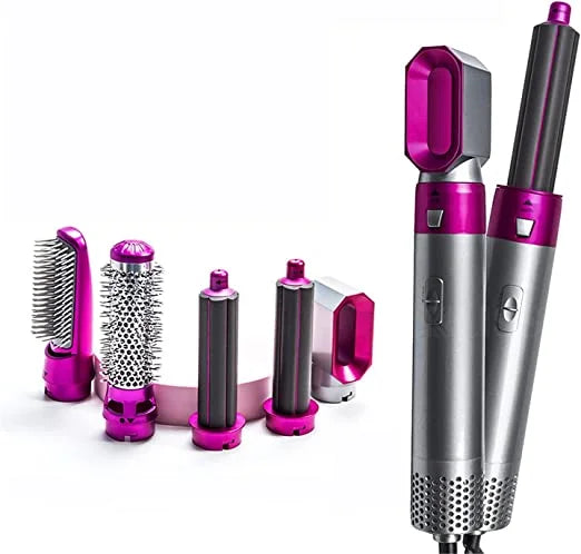 5-in-1 Electric Hair Styling Kit – Hair Dryer, Curling & Hot Air Brush