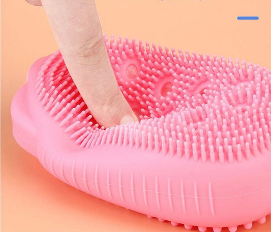 Silicone Bubble Bath Brush Body Scrubber and Massager