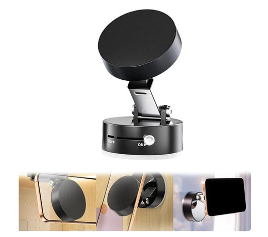 Vacuum Suction Car Phone Holder – Lightweight, Foldable & Strong Grip Mount