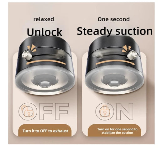 Vacuum Suction Car Phone Holder – Lightweight, Foldable & Strong Grip Mount