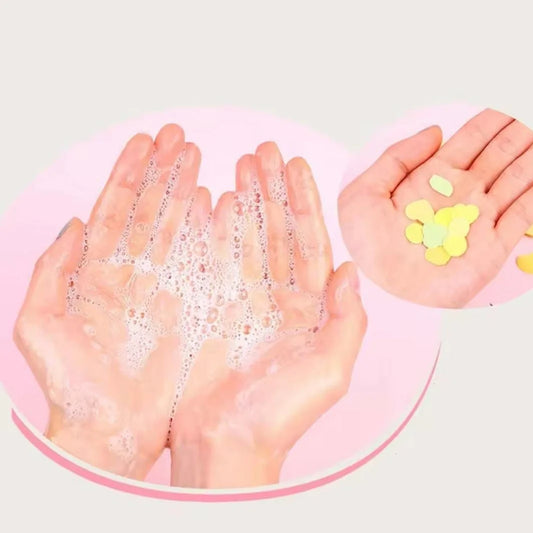 Mini Apple Paper Soap Sheets – Disposable, Portable Hand Wash Solution