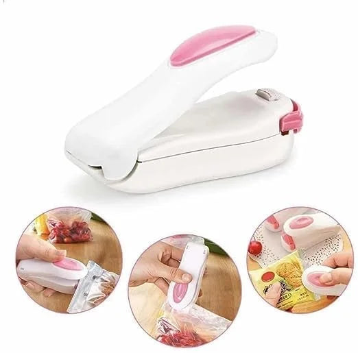 Portable Mini Plastic Bag Sealer – Handheld, Battery-Operated Heat Sealer for Food Storage