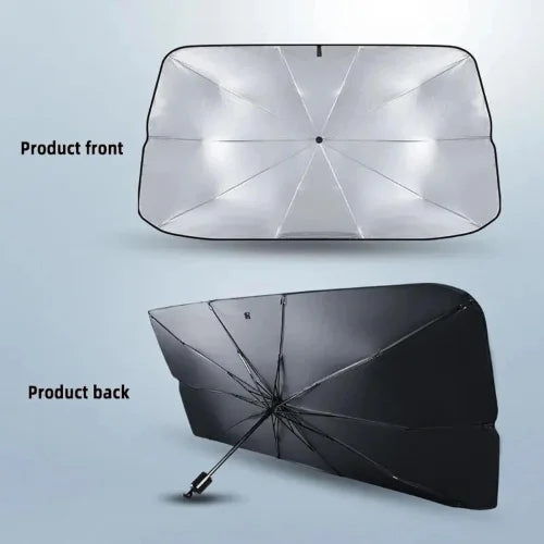 Foldable Car Windshield Sun Shade Umbrella – UV Protection Heat Blocker Sunshade for Cars Interior Protection