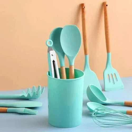 12 Pieces Silicone Utensils Set – Non-Stick Kitchen Cooking Tools