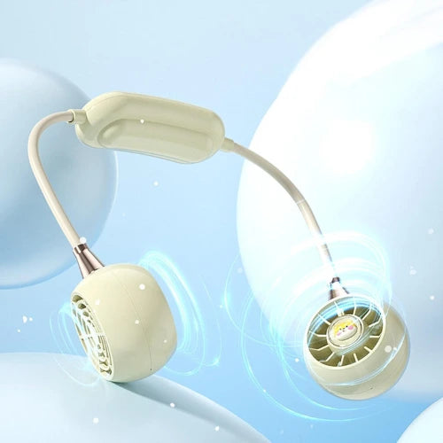 Portable Rechargeable Neck Fan – Hands Free USB Cooling Fan