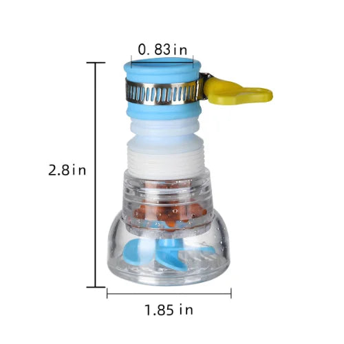360° Flexible Faucet Splash Filter – Water Saving Tap Extension Nozzle
