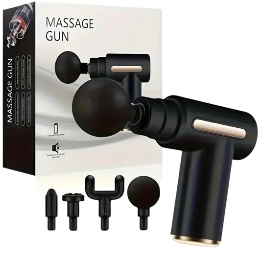 Electric Muscle Massage Gun – Portable 4 in 1 Deep Muscle Massager for Pain Relief & Recovery