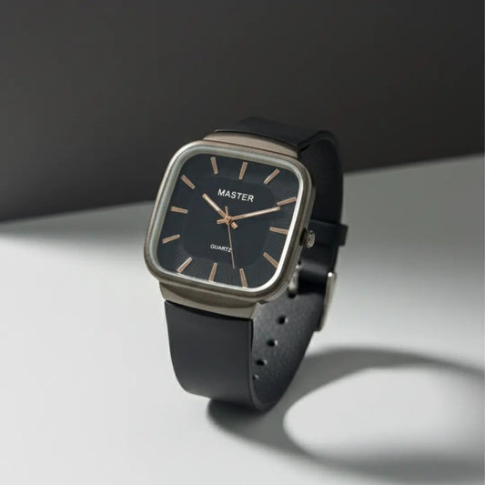 Master Quartz Square Dial Wrist Watch