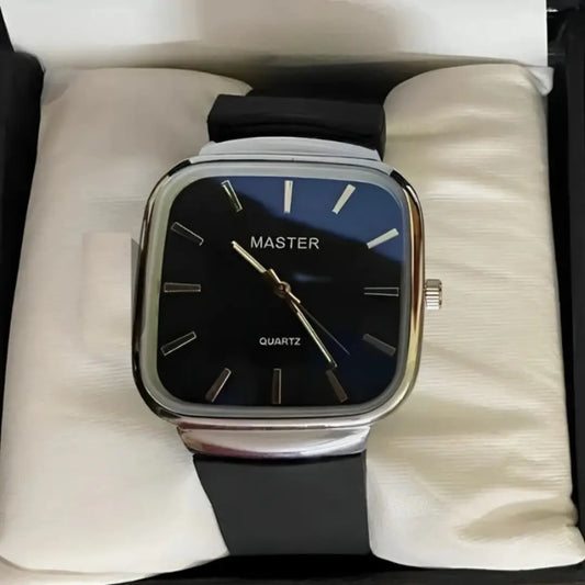 Master Quartz Square Dial Wrist Watch
