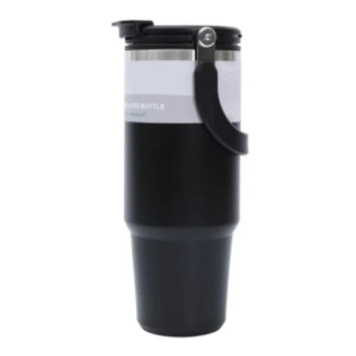 Vacuum Insulated Water Bottle – Stainless Steel Travel Mug, Leakproof Coffee Tumbler for Hot & Cold Drinks