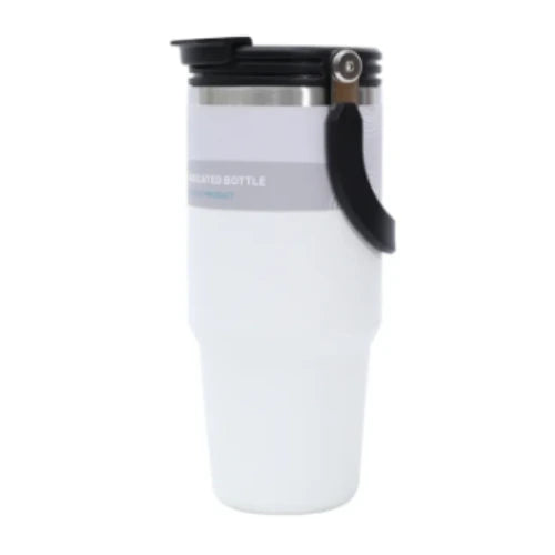 Vacuum Insulated Water Bottle – Stainless Steel Travel Mug, Leakproof Coffee Tumbler for Hot & Cold Drinks