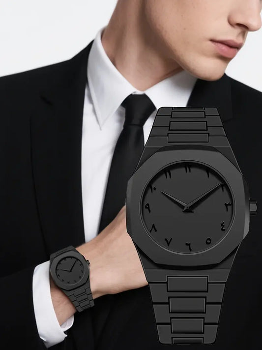 Luxury Waterproof Arabic Dial Watch – Classic Style with Modern Durability