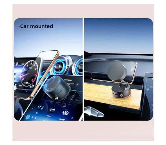 Vacuum Suction Car Phone Holder – Lightweight, Foldable & Strong Grip Mount